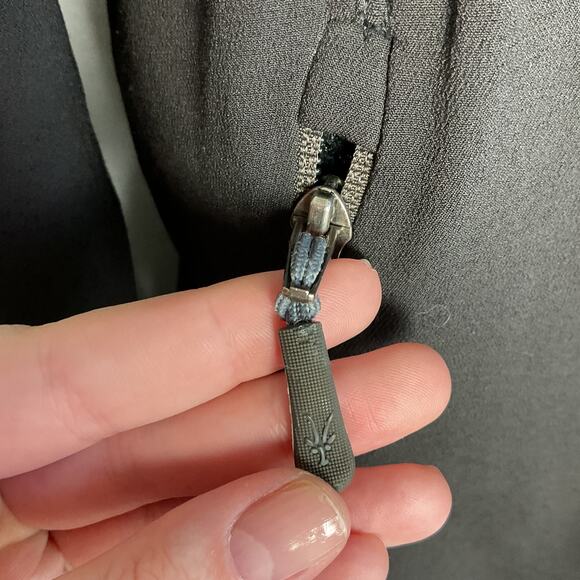 Land Rover Ibex Climawool Womens Full Zip Collared Jacket Black Green Medium - Picture 6 of 16